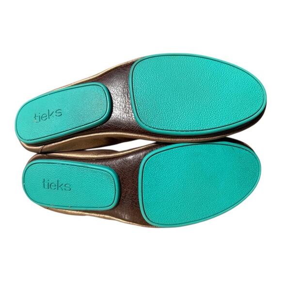 Tieks Metallic Bronze Ballet Flat Leather Women size 9 - Picture 6 of 6